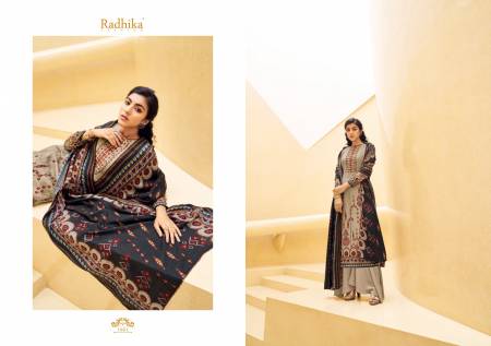 Sumyra Roohi Pashmina Printed Dress Material